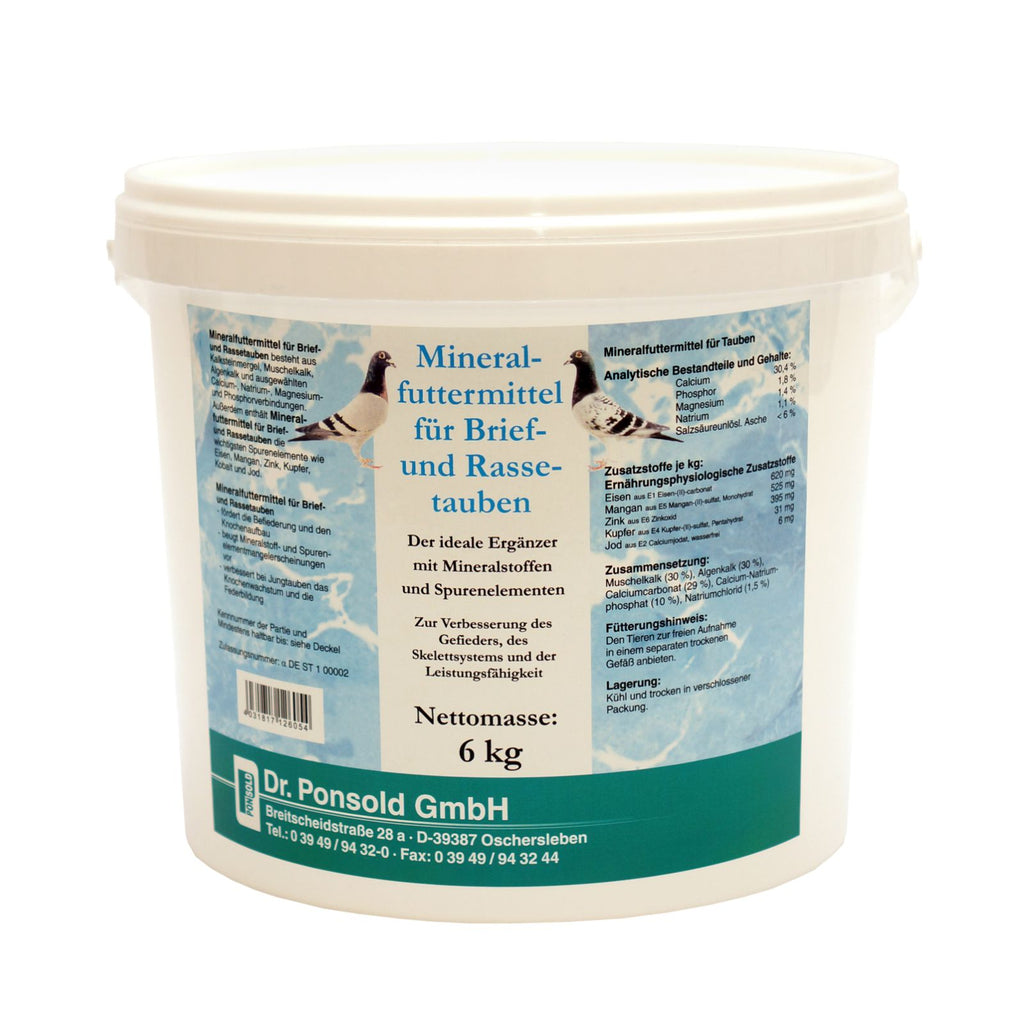 Mineralfuttermittel für Brief- und Rassetauben – unterstützt Gesundheit, Leistung und Gefiederpflege