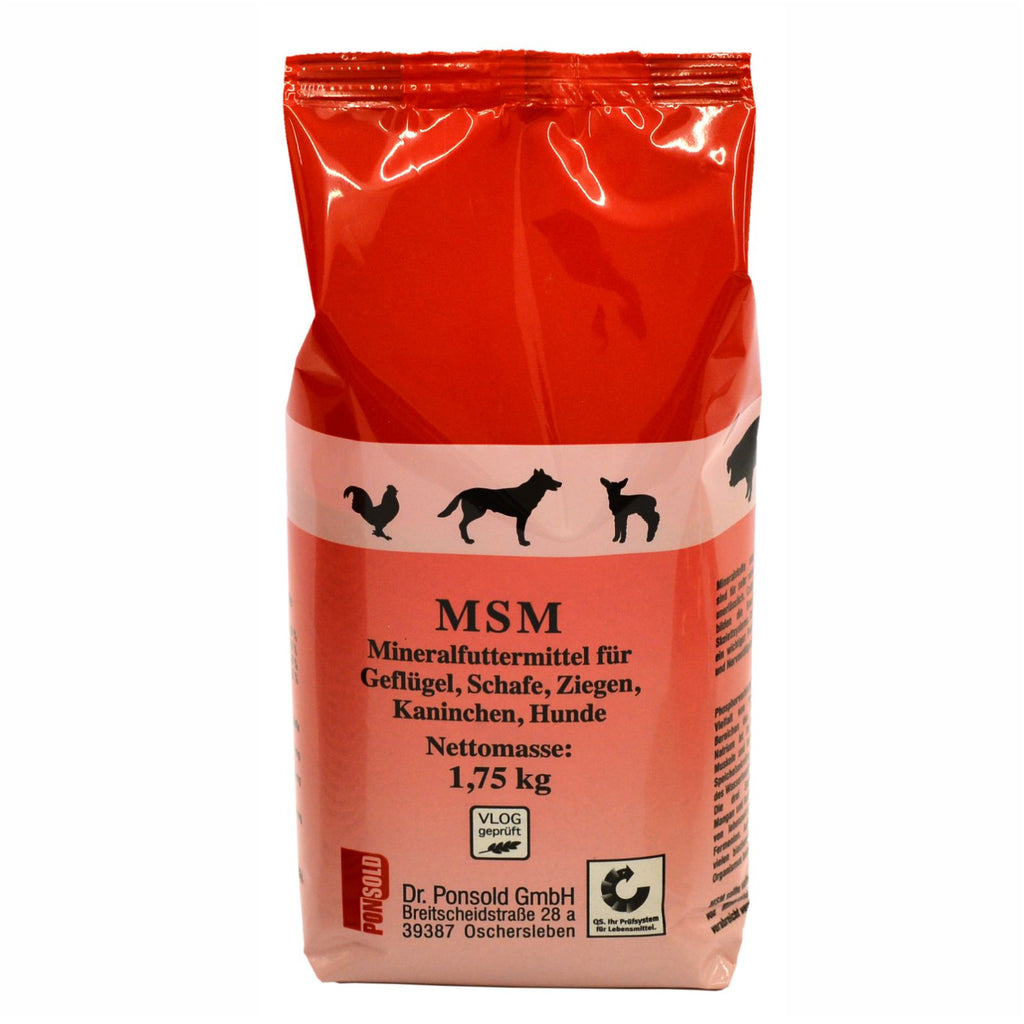 MSM Mineralfuttermittel Sack – unterstützt Gelenke, Fell und Gesundheit bei Geflügel, Schafen, Ziegen, Kaninchen und Hunden.