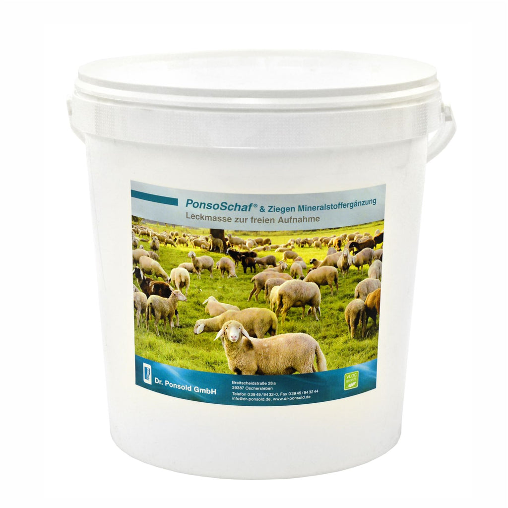 Leckmassen Eimer für Schaf und Ziege zur Förderung der Mineralversorgung und Unterstützung der allgemeinen Gesundheit und Vitalität