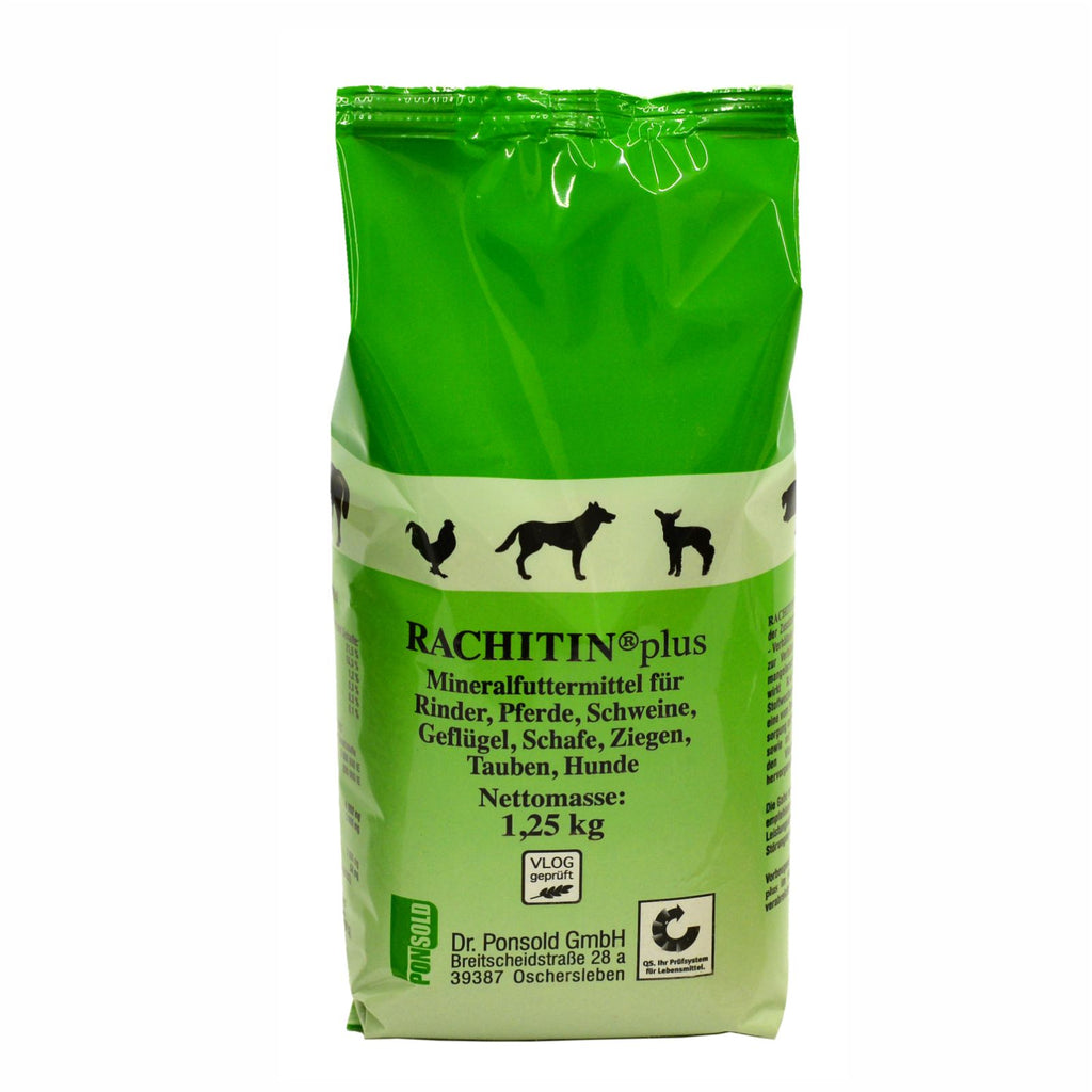 Rachitin plus Sack – vielseitiges Mineralfutter für Rinder, Pferde, Schweine, Geflügel, Schafe, Ziegen, Tauben und Hunde.